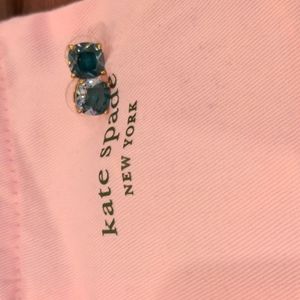 Kate Spade shiny blue stud earrings